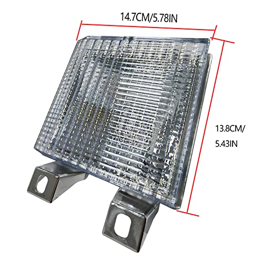 KYYET Pair Clear Lens Park/Signal Lights Compatible with 1983-1988 Chevy Blazer GMC Pickup Truck Driver and Passenger Side w/quad headlamps replaces 918045 918046
