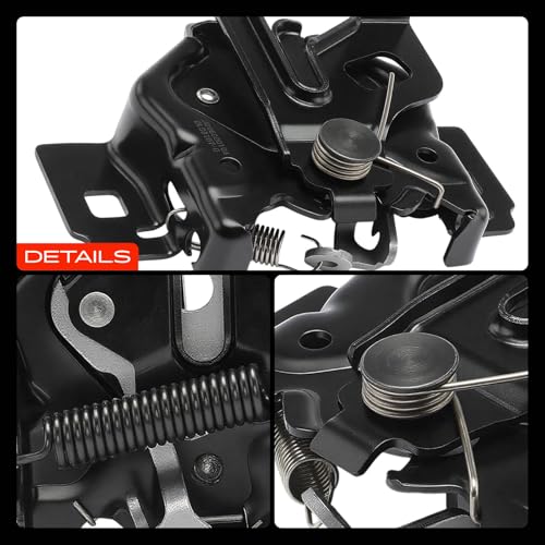 A-Premium Hood Latch Lock Compatible with Ford F-250 1997-1999, Expedition 1997-2002, F-150 1997-2003, F-150 Heritage 2004, Front Hood Lock Engine Bonnet Latch Assembly