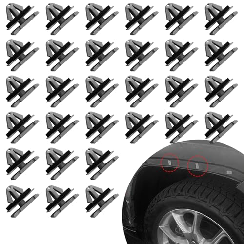 MLAHUIER 30PCS Car Rocker Moulding Clip, Fender Exterior Panel Trim Clips, Auto Body Parts & Trim Replaces 68172491AA 68271803AA 68395627AA, Car Accessories Compatible with Jeep Grand Cherokee