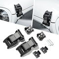 Seven Sparta Hood Latches Aluminum Hood Catch Compatible with Jeep Wrangler JK/JKU 2007-2017, JL/JLU 2018-2022 & Jeep Gladiator 2020-2022, 1 Pair (American Flag)