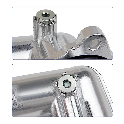 MITZONE Upgrade Aluminum Thermostat Housing Assembly Compatible with Dodge Durango Grand Cherokee 2011-2015 Wrangler JK 2012-2018 Replace 902-852 5184651AG 5184651AH