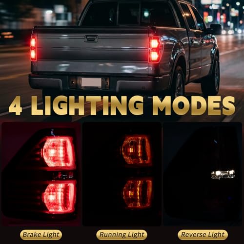 Tail Light Fit For 2009-2014 Ford F150 f-150 Smoked Driver&Pessenger Side