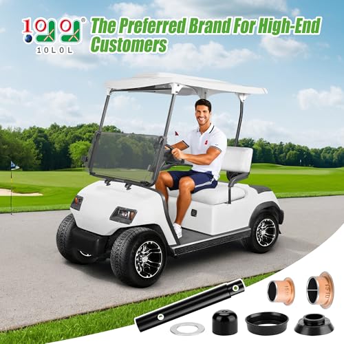 10L0L Golf Cart King Pin and Bushing Kit for Yamaha G2 G8 G9 G11 G14 G16 G19 G20 1985-2001, Steering Knuckle Kingpin Kit, OEM J55-F3516-00, J38-23527-00, J38-23528-00