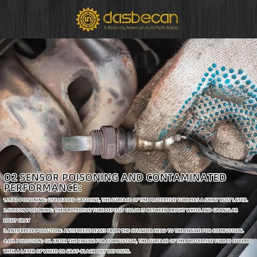 Dasbecan Oxygen Sensor 4PCS Compatible with 2011-2014 Ford F150 F-150 5.0L 6.2L 234-5113 234-5076 234-4494 O2 Sensor Left Right Upstream & Downstream