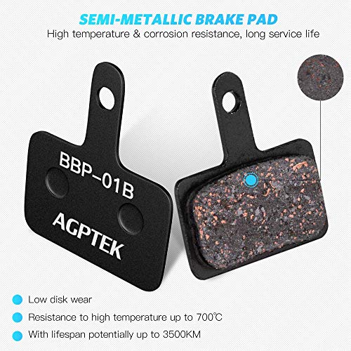 AGPTEK Bike Brake Pads, Compatible with TRP Tektro Shimano Deore Br MTB