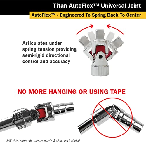 Titan 85505 3-Piece Auto Flex Universal Joint Socket Set