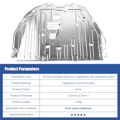 Engine Splash Shield Guard Compatible with Honda Civic 2022 2023, Engine Case Guard Under Car Shield Cover OEM 74111T20A0 74111-T20-A00 Engine Splash Guard