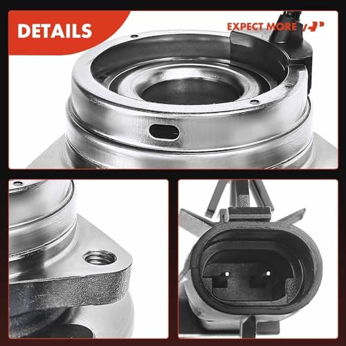 A-Premium 2 x Front Wheel Bearing and Hub Assembly with ABS & 5-Lug Compatible with Chevrolet Malibu 2004-2012, HHR SS 2008-2010, Cobalt SS 2008-2010, Pontiac G6 2006-2010, Saturn Aura 2007-2009