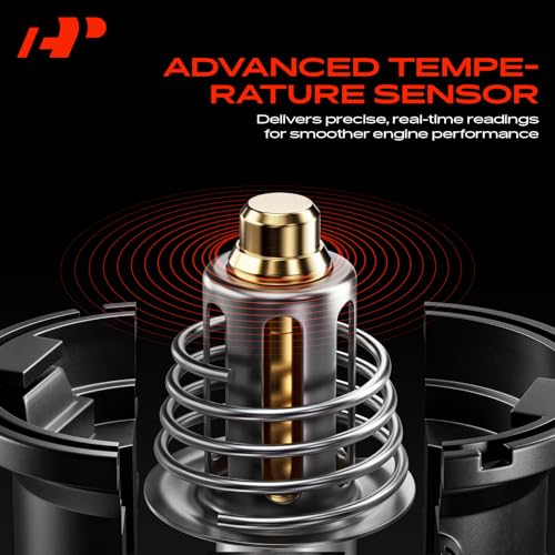 A-Premium Engine Coolant Thermostat and Housing Assembly with Sensors - Compatible with Mini Cooper 2007-2013, Cooper Countryman 2011-2013 - DOHC, 1.6L - Replace# 11537534521