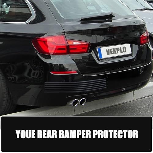 VEXPLO Adhesive Rubber Car Bumper Protector, for Rear Front Anti-Collision