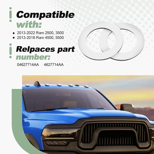 2 Pcs Diesel Exhaust Fluid DEF Fuel Injector Gasket Compatible with 2013-2022 Ram 2500 3500 2013-2018 4500 5500 Replace 04627714AA 4627714AA