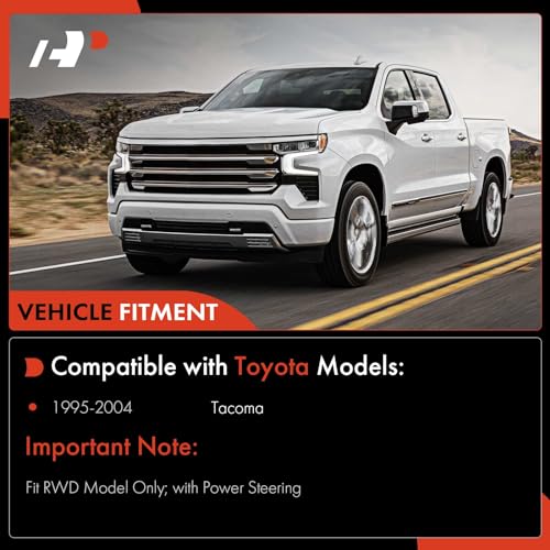 A-Premium 8Pcs Front Suspension Kit, Upper & Lower Ball Joint, Inner & Outer Tie Rod End, Compatible with Toyota Tacoma 1995-2004, RWD Only, with Power Steering