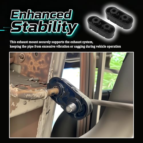 2PCS Rubber Exhaust Hangers OEM#25956663,15740212,Heavy-duty Muffler Hanger Car Accessories Compatible with Chevrolet Silverado 1500/2500/3500,Express 1500/2500/3500