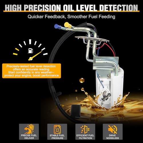 Nilight Front Rear Fuel Pump Assembly SP2005H SP2007H Compatible with Ford F Super Duty F150 F250 F350 1992 1993 1994 1995 1996 1997 Automotive Replacement Electric Fuel Pumps Module Assembly