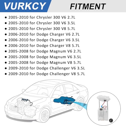 Vurkcy Electric Fuel Pump Module Assembly for 2005-2010 Dodge & Chrysler