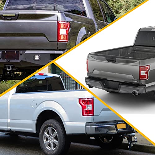 Boine F150 Tail Light Compatible With 2018 2019 2020 Ford F150 F-150 Left Driver Side Rear Light Brake Lamp - Bulb and Harness Included Replace JL3Z13405H