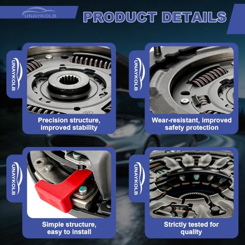 UnayKolb 6DCT250 DPS6 Auto Transmission Dual Clutch Drum Set Dual Clutch Kit Compatible with Ford Focus 2011-2019/Fiesta 2011-2018/B-MAX/EcoSport 2013-2017/Figo 2016-2018 602000800