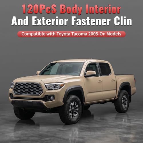 120PCS Body Retainer Fastener Clip Compatible with Toyota Tacoma 2005-On