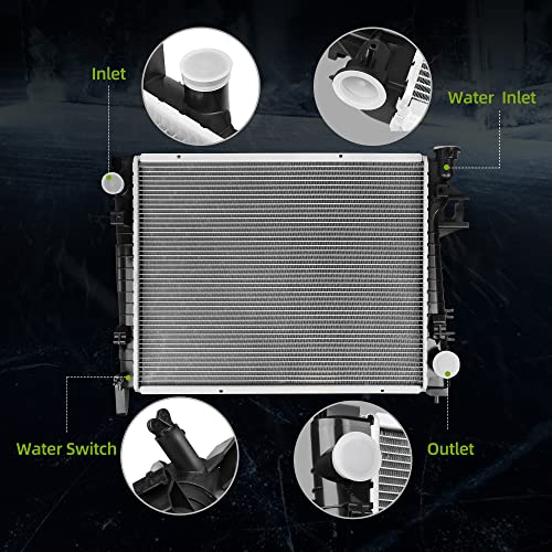 AUTOSAVER88 ATRD1041VC01 Radiator Compatible with 2002-2008 Dodge Ram 3500 2500 1500 Laramie ST SLT 3.7 V6 4.7 5.7 5.9L V8 ATRD1041