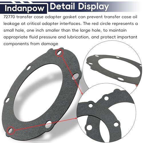 Indanpow 72770 Transfer Case Adapter Gasket Fits 1500 2500 3500 (2 Pack) ﻿