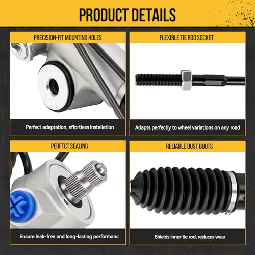 KAC Hydraulic Power Steering Rack and Pinion Assembly Compatible with Nissan 2005 2006 2007 Murano 3.5L AWD Replace# 263040