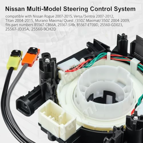 Replacement B5567-CB66A Clock Suspension Springs Part for Nissan Rogue 2007-2015, Versa/Sentra 2007-2012, Titan 2004-2015, Murano 2003-2007, Maxima/Quest 2004-2009