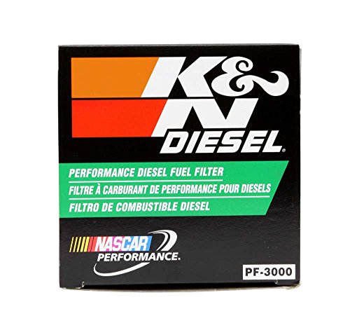 K&N Diesel Fuel Filter: Performance Fuel Filter, Premium Engine Protection, Compatible with 2001-2015 Chevrolet/GMC Truck 6.6L Duramax Diesel Engines, PF-3000