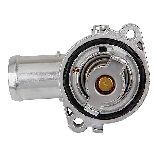 MITZONE Upgrade Aluminum Thermostat Housing Assembly Compatible with 2011-2021 Jeep Dodge RAM Chrysler 3.6L 3.2L V6 Vehicles - 200 Town & Country Avenger Grand Caravan Cherokee