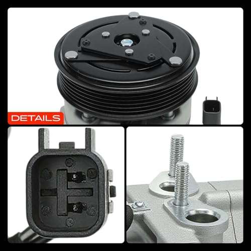 A-Premium Air Conditioner AC Compressor with Clutch Compatible with Ford Expedition F-150 2007-2014, F-250 F-350 F-450 F-550 Super Duty, F53 & Lincoln Navigator Mark LT 2007-2008