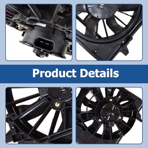 WFLNHB Radiator Cooling Fan Replacement for Pontiac G6 2005-2010 Replacement for Chevrolet Malibu 2004-2012 620610