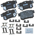Bendix Priority1 CFC536 Ceramic Rear Brake Pads for Select Models Acura CL, Legend, RDX, RL, TL, Honda Accord, Civic, CR-V, Element, Odyssey, Isuzu Oasis