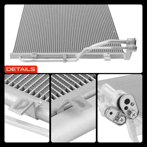 A-Premium Air Conditioning A/C Condenser Compatible with Hyundai Sonata 2011-2014, Azera 2012-2014 & Kia Optima 2011-2015, Cadenza 2014-2016, 2.4L 3.3L, Petrol