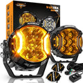 Auxbeam V-Ultra Series 3-Inch Amber Fog Light Pods Offroad Lights 2-Pack