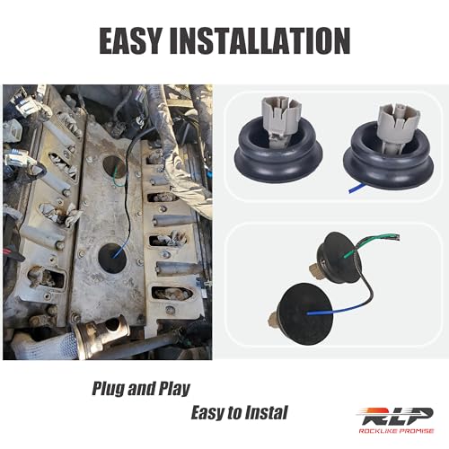 RLP Knock Sensor Kit with Wiring Harness Compatible with Chevy Camaro Corvette Express Silverado 1500 2500 3500 Suburban Tahoe GMC Sierra 1500 2500 3500 Yukon Replaces 12601822 12589867 917-033