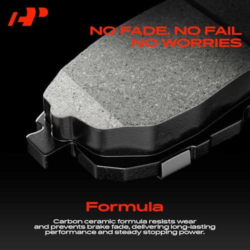 A-Premium Front and Rear Ceramic Brake Pads Set Compatible with Subaru Models - Forester 2009-2013 2.5L, Impreza 2008-2011/2013, Legacy/Outback 2005-2013, with Hardware, 8-Pack