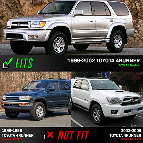 USR DEPO 99-02 4Runner Corner Lights - All Clear Lens Front Corner Signal Light Set (Left + Right) Compatible with 1999-2002 Toyota 4 Runner