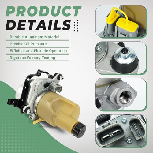 VORGENS 36050678 Electric Servo Power Steering Pump, Compatible with 2004-2013 Volvo C30, C70 II, S40 II, V50 - Replace for 36000116, 36000772, 36000801, 36001485 Steering Fuel Pump
