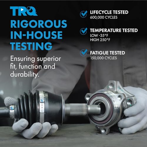 TRQ Front Driver and Passenger Side CV Axle Assembly Set 2 Piece Compatible with 1992-1998 Honda Civic 1999-2000 Civic DX