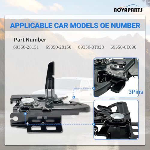 820-201 Hood Latch Lock for Chevy Silverado Suburban 1500 2500 3500 HD Classic Tahoe GMC Sierra Envoy Yukon XL 1500 2500 3500 HD Classic Oldsmobile Saturn Cadillac 15706108 15756432 SK820201