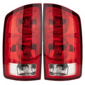 MiKaFex Tail Light Assembly Compatible with 2002-2006 Dodge Ram 1500 2003-2006 Dodge Ram 2500 3500 Pickup Driver and Passenger Side Taillights Rear Brake Lamps with Bulb Inside and Wiring Harness
