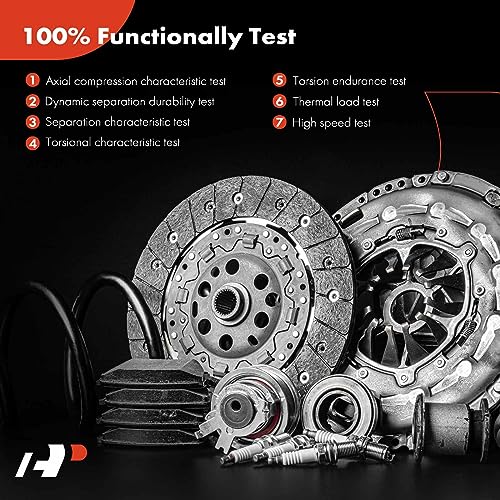 A-Premium Transmission Clutch Kit Set Compatible with Ford Ranger 1995-2011 & Mazda B2300 1995-1997/2001-2008, B2500 1998-2001, B3000 1995-2007, Replace# 52322001