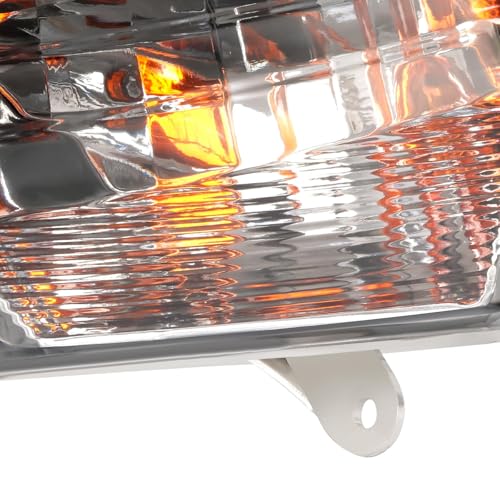HECASA Turn Signal Light Compatible with 2013-2018 Altima Front Bumper Corner Light Assembly Replacement for 261303TA0A 261353TA0A Clear Lens (Driver Passenger Side)