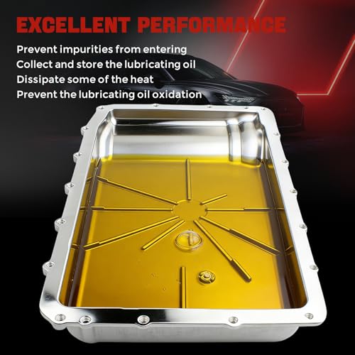 265-897 Upgraded aluminum Transmission Oil Pan Ten Speed Transmission Filter with Magnetic Drain Plug & Gasket Fit for 2017-2023 F150, 2018-2023 Expedition/Mustang/Navigator, 2019-2023 Ranger