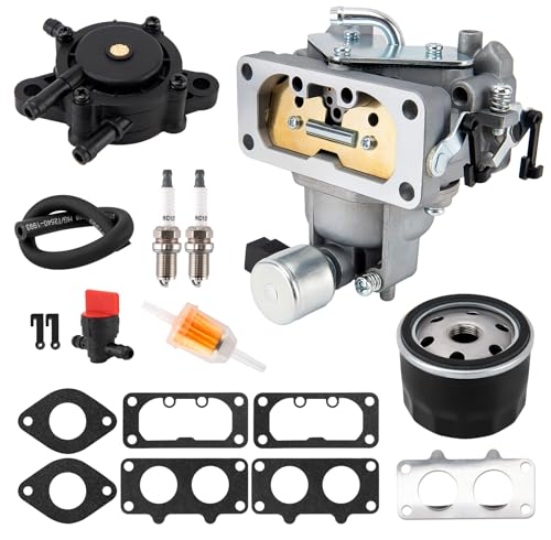 FH661V Carburetor Compatible with Kawasaki FH641V FH661V FH680V FH721V FX850V, 22 HP Engine, with 49065-0724 Oil Filter/Fuel pump,Replaces Parts 15004-1010 15004-0763 15004-7024