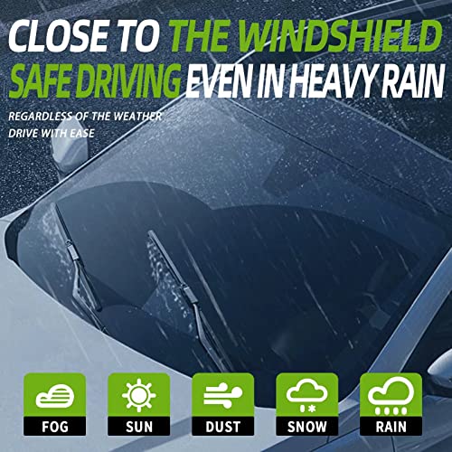 OEM QUALITY 24" +19" PARRATI Premium All-Season Windshield Wiper Blades (Set of 2)