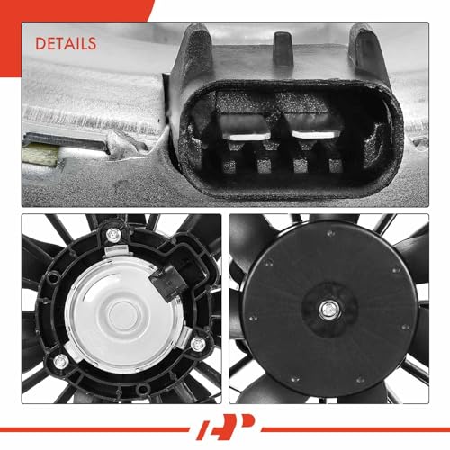A-Premium Engine Radiator Cooling Fan Assembly Compatible with Select Chevrolet & Buick Models - Impala 2006-2011, Monte Carlo 2006-2007, Lacrosse 2008 - Replace# 89018690, 89018691