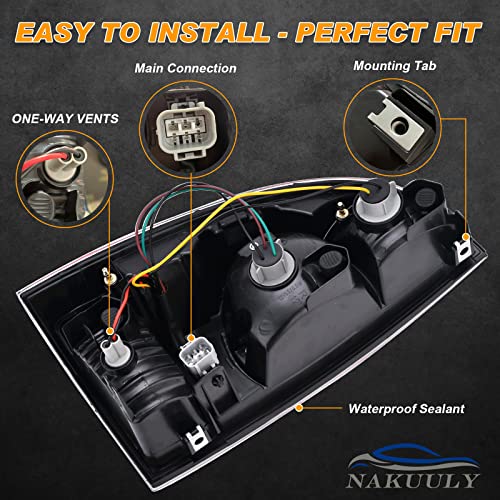 Nakuuly Tail Lights Compatible With 2005-2015 Tacoma Left and Right Side