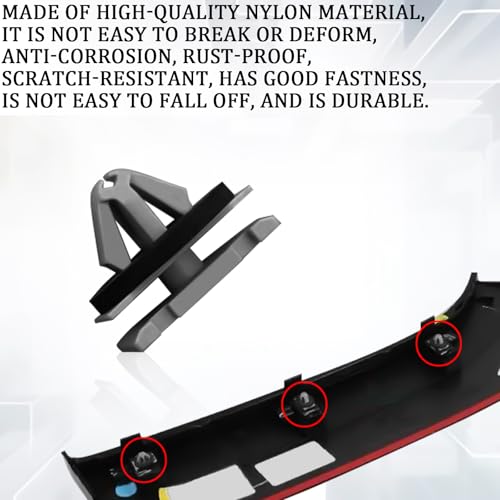 MLAHUIER 30PCS Car Rocker Moulding Clip, Fender Exterior Panel Trim Clips, Auto Body Parts & Trim Replaces 68172491AA 68271803AA 68395627AA, Car Accessories Compatible with Jeep Grand Cherokee