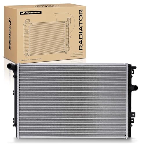 A-Premium Engine Coolant Radiator Assembly Compatible with Volkswagen VW Tiguan 2009-2017, For Tiguan Limited 2018, L4 1.4L 2.0L