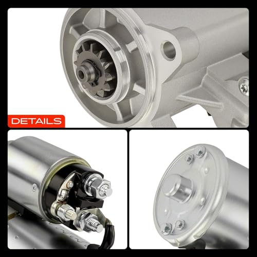 A-Premium Starter Motor Compatible with Ford F150 F250 F350 Super Duty 1999-2013 4.6L 5.0L 5.4L 6.2L 6.8L, Mustang 05-10, Expedition 99-14, Excursion 00-05 & Lincoln Navigator 99-13, 12V 1.4KW CW 12T